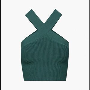 Babaton Sculpt Knit Criss Cross Cropped Tank